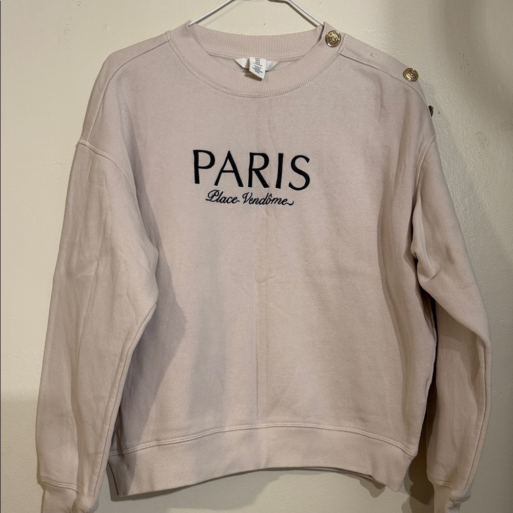 H&M Paris Crewneck - Size Medium